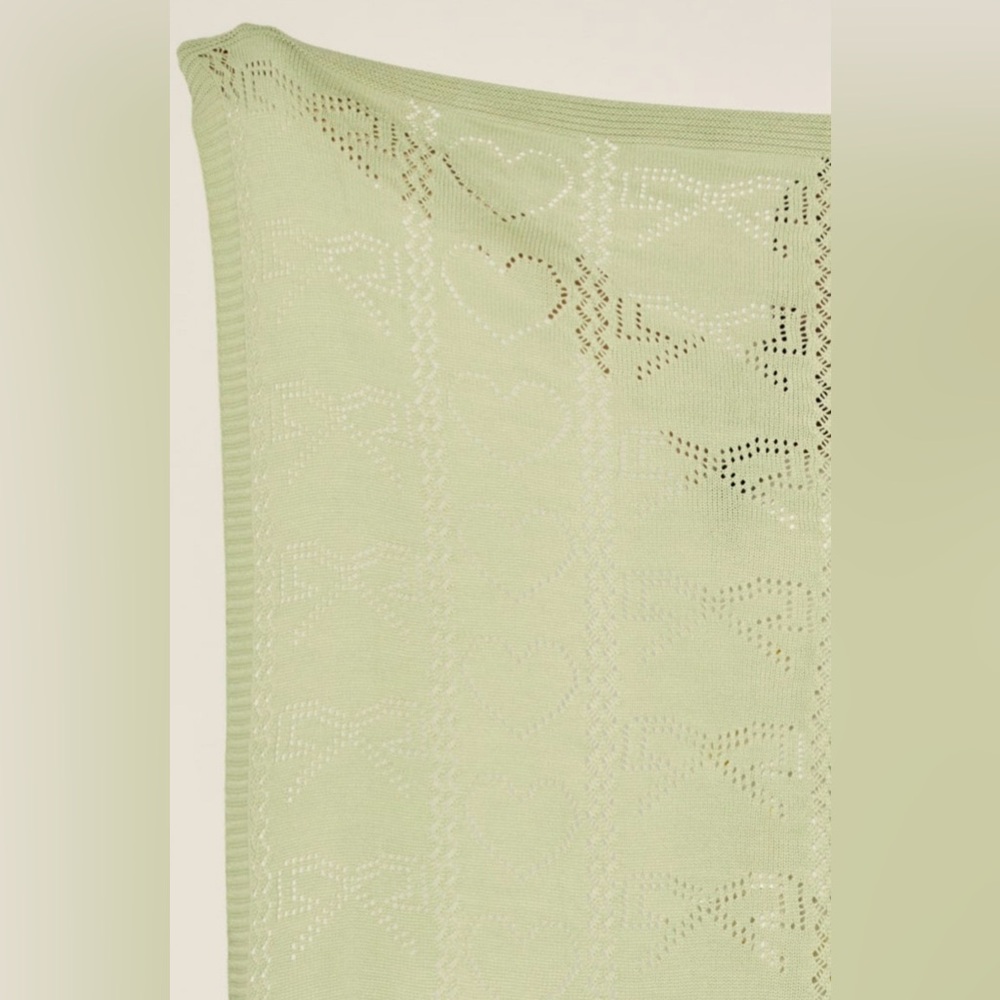 Francesca's Collections Sage Heart Pattern Throw - Picture 2 of 5